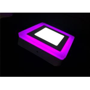 Buy cheap Square Led Surface Panel Light Double Color 9 Watt White With Pink Edge Kitchen from wholesalers