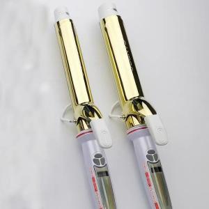 Buy cheap LCD Intelligent Control Hair Curling Iron Golden Color with Negative Ion Technology and International Voltage from wholesalers