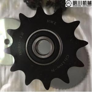 Buy cheap Ball Bearing Idler Sprockets For Ansi Roller Chain Black Color 45C Material from wholesalers