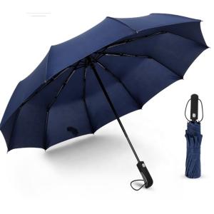 Buy cheap Sturdy 10 Ribs Windproof Portable Folding Umbrella 190T Pongee from wholesalers
