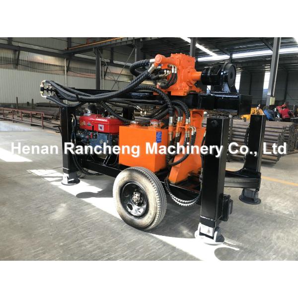 150m Drill Depth Borehole Water Well Drilling Rig Machine 32HP 100 - 219mm Diameter