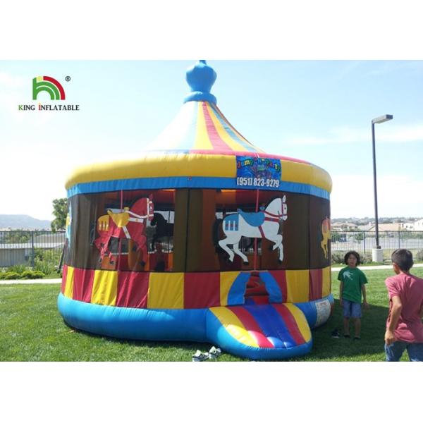 Buy cheap Commercial Carousel Inflatable Jumping Castle , Inflatable Dome House With Step from wholesalers