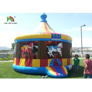 Buy cheap Commercial Carousel Inflatable Jumping Castle , Inflatable Dome House With Step from wholesalers