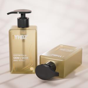 Buy cheap 300ml Flat Square Plastic Pump Bottle with Customized Color and Silk Screen Printing for Cosmetic Use from wholesalers