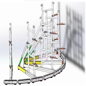Buy cheap Silver Ladder Shape Curved LED Screen Truss Group Support Aluminium Truss System from wholesalers
