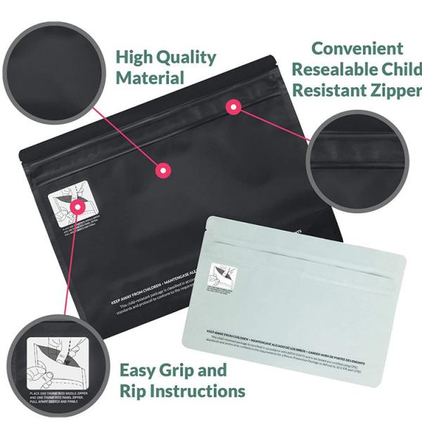 Buy cheap Child Proof 21x31cm Zipper Packaging Bag Resealable Materials from wholesalers