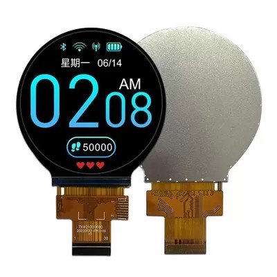 China 1.28 Inch TFT Lcd Round Screen 240 * 240 Dots Small Lcd With MCU / SPI / RGB Interface on sale China 1.28 Inch TFT Lcd Round Screen 240 * 240 Dots Small Lcd With MCU / SPI / RGB Interface on sale