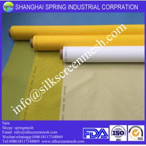 Buy cheap screenprinting mesh 90T white/yellow 100% monofilament polyester mesh from wholesalers