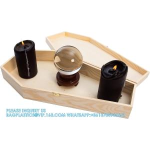 Buy cheap Large 18 Inch Halloween Coffin Box - Fillable Hinged Box For Halloween DéCor, Party Favor, Goth, Doll Coffin from wholesalers