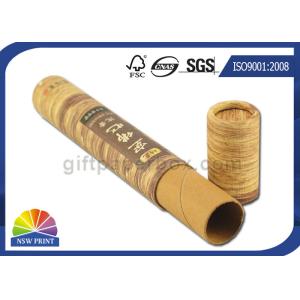 Buy cheap 3 Piece Telescopic Cylinder Kraft Paper Packaging Tube With Paper Cap Eco - Friendly from wholesalers
