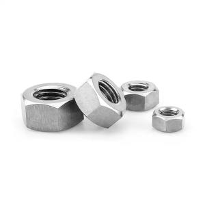 Buy cheap Grade 4.8/8.8/10.9/12.9 Steel Hex Head Nut Silver Color Thread Pitch 0.5-3.0mm from wholesalers