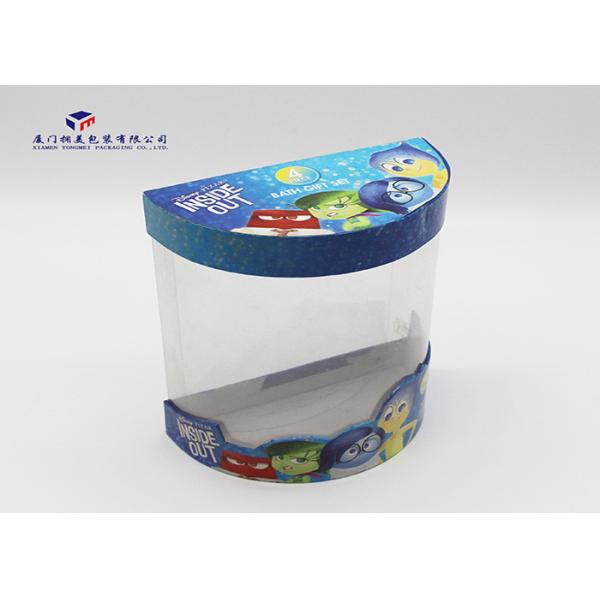 Quality Semicircular Plastic Cylinder Packaging Tubes Unique Design For Bath Gift Set for sale