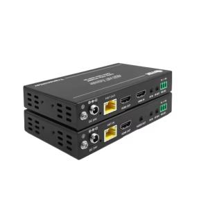 Buy cheap 4K60 150m HDBaseT Extender Support One Loop Out Audio Extraction HDMI Extender IR/RS-232/CEC Control Cat6 HDMI Extender from wholesalers