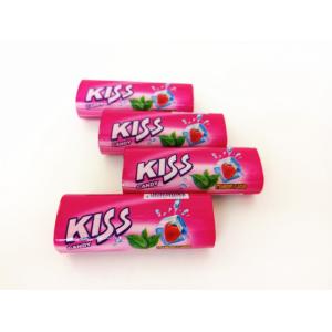 Buy cheap Kiss Candy Strawberry With Mint Flavor Compressed Mint Candy Fresh Your Mouth from wholesalers