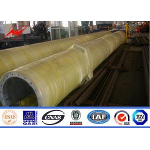 Buy cheap Tubular Telecommunication Monopole Transmission Tower With Powder Coating from wholesalers