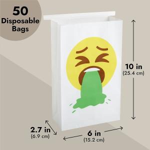 Buy cheap Paper Disposable Vomit Bags for Car Motion Sickness, Barf, Throw Up, Puke for Car, Uber, Travel, and Mornings Sickness from wholesalers