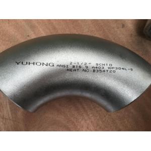 45Deg 90Deg 180Deg Butt Weld Elbow LR Stainless Steel WP304L 1/2" To 60" ASME