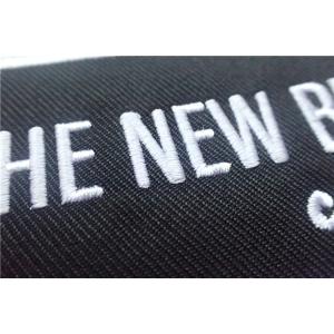 Buy cheap Washable Black Polyester Custom Clothing Patches / Adhesive Embroidered Patches from wholesalers