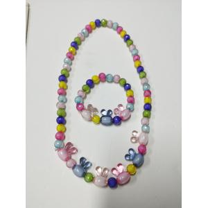 Buy cheap Portable Elastic Childrens Beaded Necklace , Multiscene Kids Beaded Bracelets from wholesalers