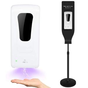 Portable Automatic Hand Soap Dispenser with Floor Stand - Spray or Drop