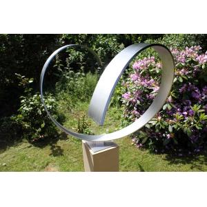 Buy cheap Custom Size  Art Design Brushed Stainless Steel Garden Sculpture from wholesalers