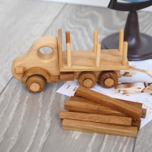 Buy cheap Mobile Handmade Wooden Toys Trucks Hand Sanded With Simple Design from wholesalers