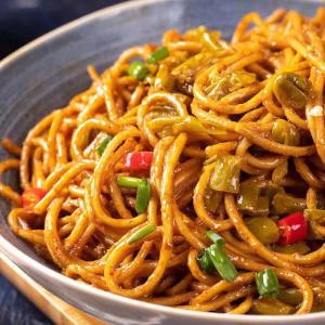 Buy cheap Indulge In The Perfect Combination Of Sesame Sauce And A Little Kick Of Spice In Vegetarian Spaghetti from wholesalers