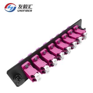 Buy cheap Metal LC Duplex 16fibers OS2 Single Mode Adapter Panel from wholesalers