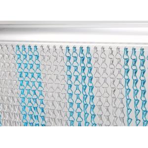 Buy cheap OEM Aluminium Chain Fly Screen Silver Link Curtain 1.6mm Dia 24mm Hook from wholesalers