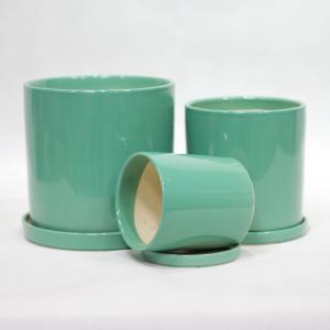 Modern Glossy Ceramic Pots Lightweight For Indoor Decoration
