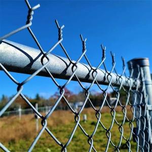 Buy cheap 4mm Diamond Galvanized Chain Link Fence 60*60mm Mesh Openning from wholesalers