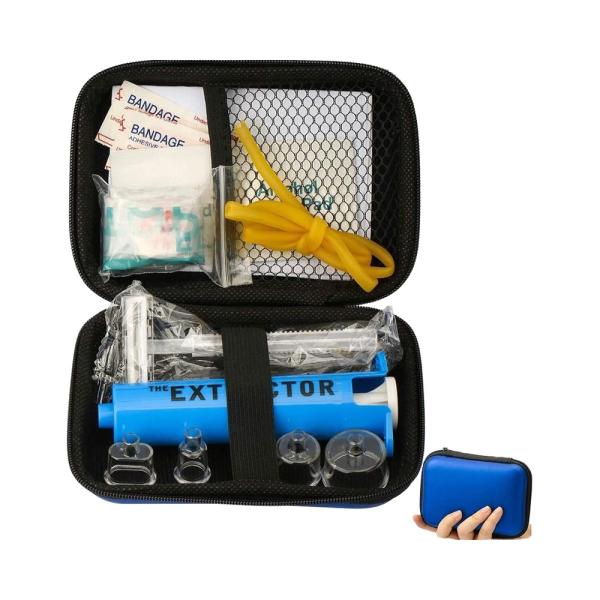 Buy cheap Portable EVA First Aid Kit with Zipper Closure and Four Extraction Cup Sizes for Snake Bites and Bee Stings from wholesalers
