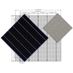 Buy cheap 158.75X158.75mm 5BB Single Crystal Monocrystalline Silicon Solar Cells from wholesalers