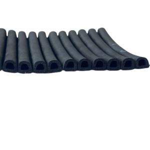 China D Type EDPM Foam Self-Adhesive Door and Window Rubber Seal Strip for Soundproof Function on sale