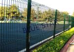 Pvc Coated Welded Wire Mesh , Gal Curved Wire Mesh Fence Panels 0.5m - 3m Wdth