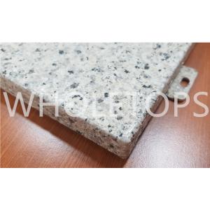 Embossed Stone Texture PVDF Coated Aluminium Sheets With Regular Hanger