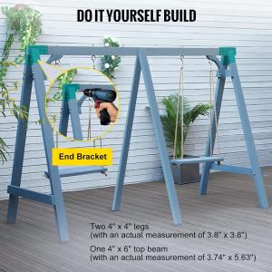 Buy cheap Sturdy Green A-Frame Swing Set Bracket Fits 2 4x4 Legs 1 4x6 Beam - Includes Hardware from wholesalers