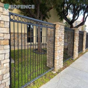 3d Textured Steel Tubular Fence Tactile Surface