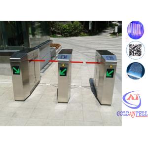 Qr code reader Baffle Flap Barrier Gate , Gym / stadium turnstile gate systems