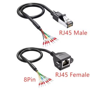Buy cheap Network RJ45 8P8C Connector to 8 Pin Ferrule Terminals Cable 150cm for RS 232 485 Comunication from wholesalers
