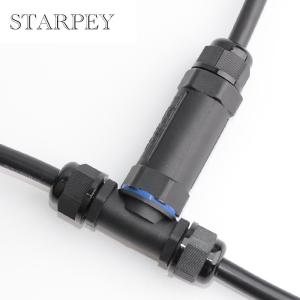 Buy cheap T Type 3 pin wire underwater connector electrical quick fast installation 3 ways IP68 waterproof connector from wholesalers