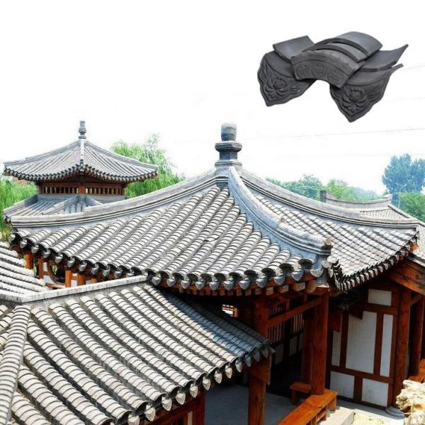 Buy cheap SGS Unglazed Chinese Temple Roof Tiles Ancient Chinese Roof Tiles from wholesalers