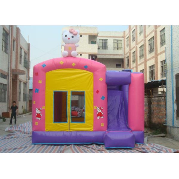 Buy cheap Fire Resistant Inflatable Combo 4 In 1 Combo Bounce House With Slide from wholesalers
