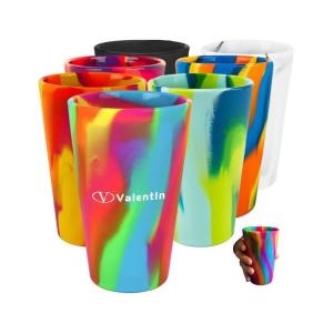 Buy cheap Promotional Straight Up Pint Glasses 16Oz Unbreakable Branded Silipint Cup from wholesalers