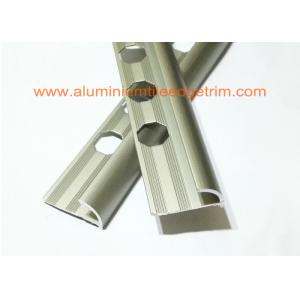 Buy cheap Matt Champagne Aluminium alloy Rounded Edge Tile Trim With 10 mm Inside Height from wholesalers