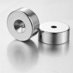 Buy cheap N52 Neodymium Disc Countersunk Hole Magnets For Linear Motor from wholesalers