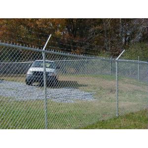 Hot Dipped Galvanized Chain Link Fence PVC Coated 50ft Length