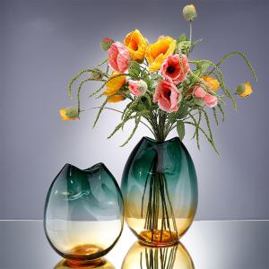 Mouth Blown Nordic Artificial Decorative Glass Vases