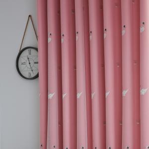 Linen Blackout White Curtain Sheer Fabric 52*84inch 100% Polyester