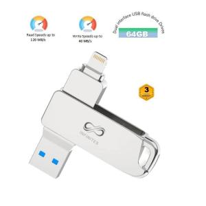 Buy cheap                    Mfi Certified High Quality Ios Flash Drive Dual Interface USB Flash Drive Read Speed of up to 120 MB/S and a Write Speed of 40 MB/S              from wholesalers